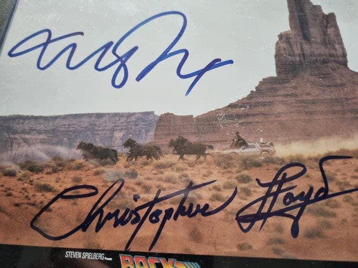 Signed by Michael J. Fox and Christopher Lloyd - COA, Collections, Cinéma & Télévision