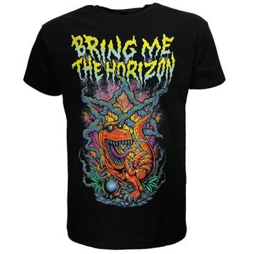 Bring Me The Horizon Smoking Dinosaur T-Shirt, Kleding | Heren, Nieuw