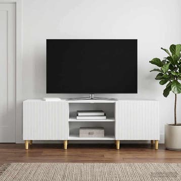 vidaXL TV Kast Wit 150 x 31 x 50 cm Bewerkt hout, Verzenden
