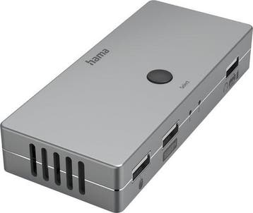 Hama KVM-switch - 4 poorten - 3x USB-A - 1x HDMI, Audio, Tv en Foto, Cd-spelers, Verzenden, Nieuw
