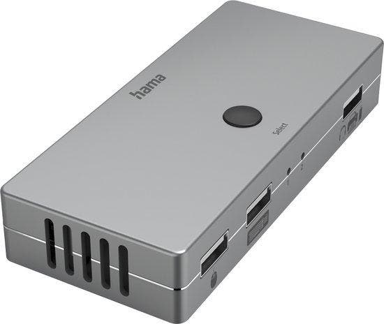 Hama KVM-switch - 4 poorten - 3x USB-A - 1x HDMI, Audio, Tv en Foto, Cd-spelers, Nieuw, Verzenden