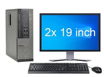Dell OptiPlex 7010 SFF i3 3e Gen + 2x 19 Monitor + 2 jaar, Computers en Software, Ophalen of Verzenden, Nieuw, In_stock