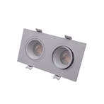 Inbouwspot tweevoudig kantelbaar wit, Huis en Inrichting, Lampen | Spots, Verzenden, Nieuw, Inbouw