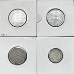 Mundo. 4 Moedas de Prata - Canadá (1872), Hungria (1893),