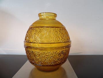 Val Saint Lambert - Charles Graffart - Vase - Mimosa - Verre