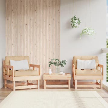 vidaXL Tuinstoelen 2 st massief grenenhout, Verzenden, Nieuw