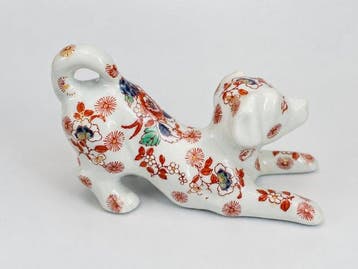 Figuur - Japanese Imari-style Porcelain Dog Figure (Arita