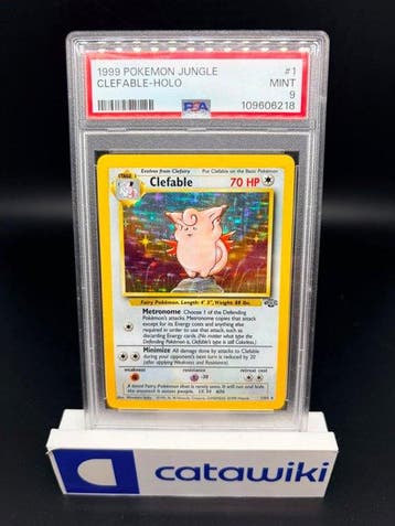 Pokémon - 1 Graded card - Clefable Holo PSA 9 - Jungle |