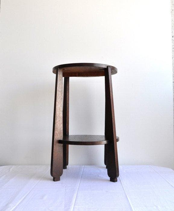 Amsterdam school - Table - Chêne, Antiquités & Art, Art | Objets design