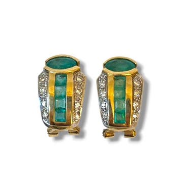 Oorbellen - 18 karaat Geel goud - 2.02ct. tw. Diamant, Nieuw