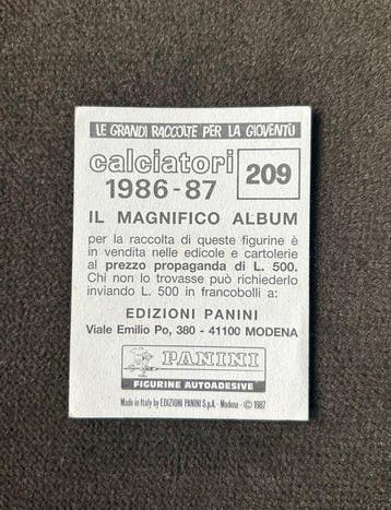 1986/87 Panini Calciatori Diego Maradona 209 Niet geplakt -