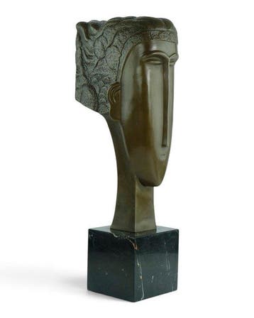 Amedeo Modigliani (1884-1920) - after - sculptuur, Tête de