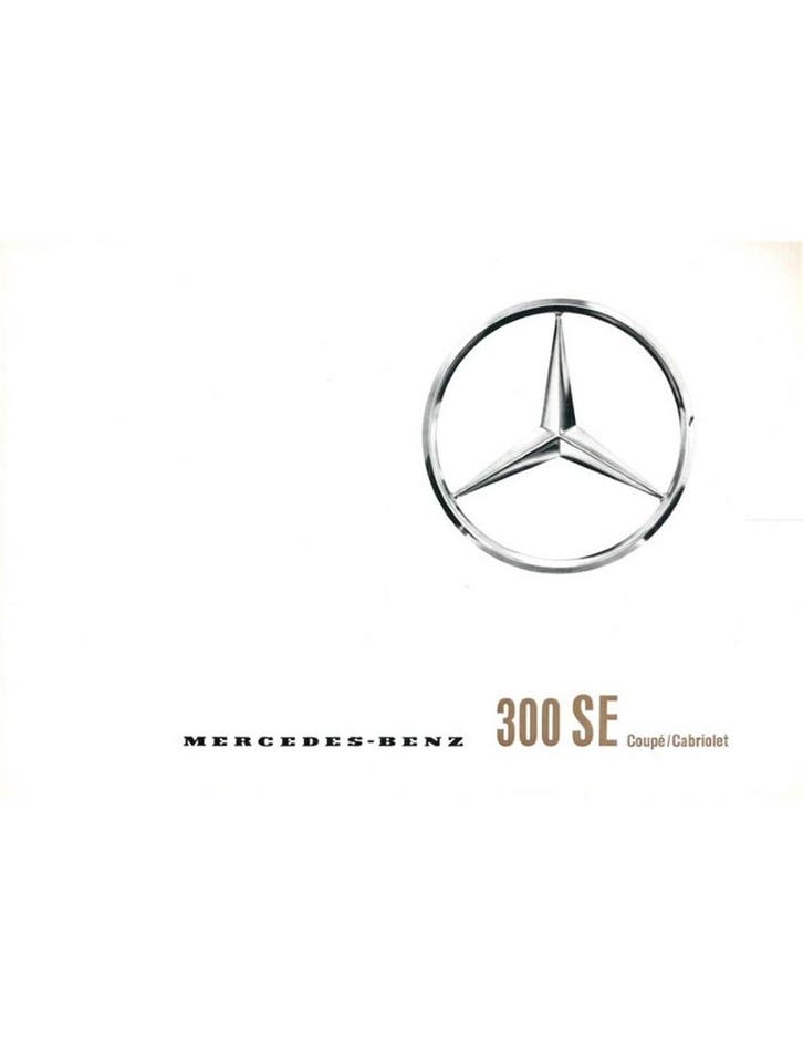 1963 MERCEDES BENZ 300 SE BROCHURE DUITS, Livres, Autos | Brochures & Magazines