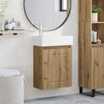 vidaXL Badkamermeubel met kraan Artisanaal eiken 45,5 x 22,5, Huis en Inrichting, Verzenden, Nieuw