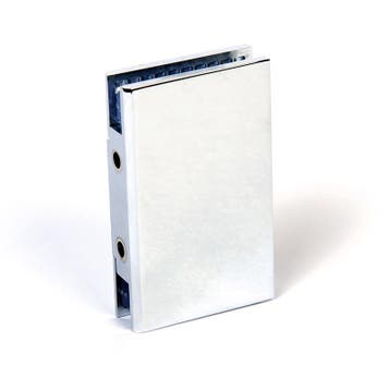 Glasklem Porto Select glas/wand 90° zonder flens - Chroom, Huis en Inrichting, Verzenden, Nieuw