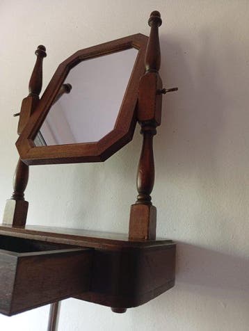 Miroir - Bois, Bronze - Miroir de lâme