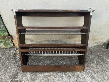 Kast op een standaard - Hout, Staal - Piattaia vintage