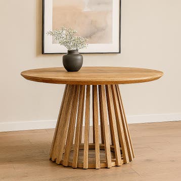 Salontafel Mangohout Rond Zara Large, Maison & Meubles, Verzenden