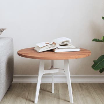 vidaXL Tafelblad rond Ø50x1,5 cm massief beukenhout, Verzenden, Nieuw