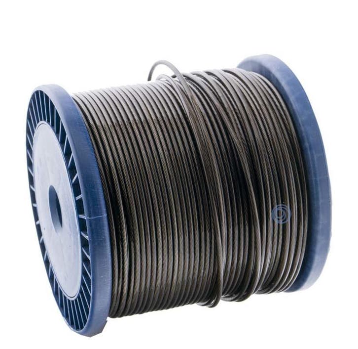 staalkabels 1.5/2.5 mm geplastificeerd 100 meter Zwart Smoke, Jardin & Terrasse, Jardin & Terrasse Autre, Envoi