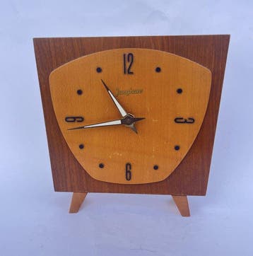 Tafel/bureauklokken - Junghans Mid-century modern Hout en