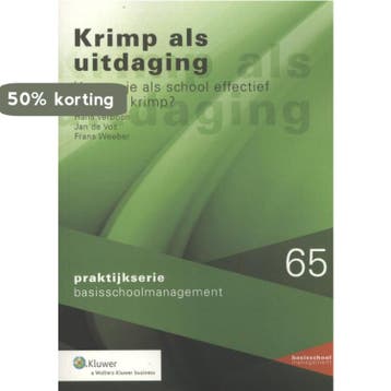 Krimp als uitdaging / Praktijkserie BasisschoolManagement /, Verzenden, Hans Verboon