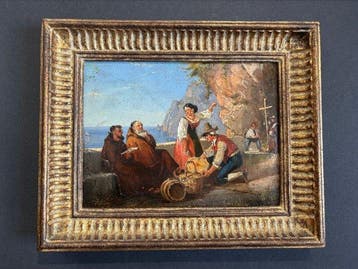 Giovanni Serritelli (1818–1891) - Moines et marchands à