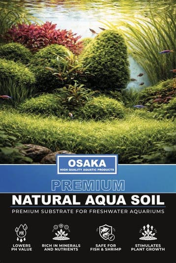 Osaka Natural Aqua Soil 4KG - pH verlagende aquarium soil, Ophalen of Verzenden, Nieuw, Grind, Zand of Voedingsbodem