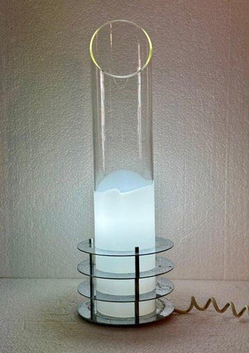 Tafellamp - Staal, Glas