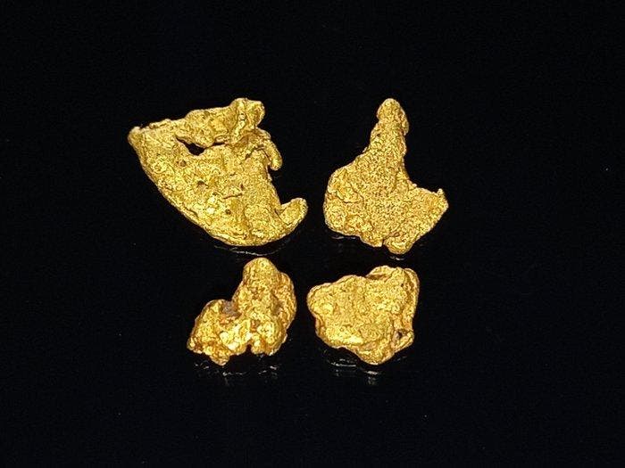 Het zeldzame goudklomp uit Lapland Goud nuggets- 0.56 g, Collections, Minéraux & Fossiles