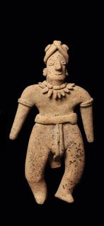 Precolumbiaans. Colima Grote staande figuur Met Spaanse