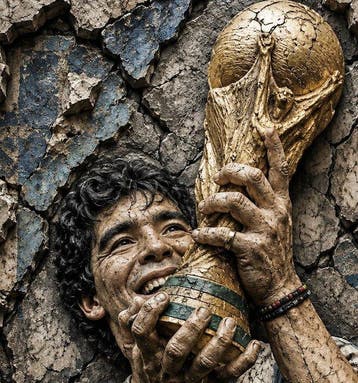 Argentina - Wereldkampioenschap Voetbal - Maradona - D10S –