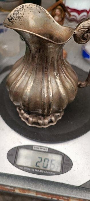 Melkkan - Zilver - Zilveren melkkan, Antiek en Kunst, Antiek | Zilver en Goud
