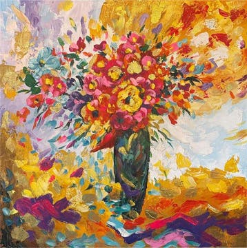 Nguyn Vit Lâm (1993) - Éclat floral 80 80 cm