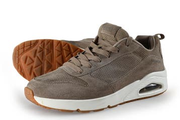 Skechers Sneakers in maat 44 Bruin, Bruin, Verzenden, Zo goed als nieuw, Skechers