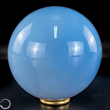 Zeldzame natuurlijke chalcedoonbol uit Turkije – elegantie, Verzamelen