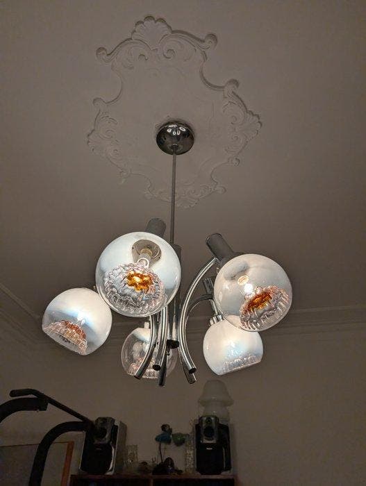 Kroonluchter - Glas, Antiquités & Art, Antiquités | Éclairage