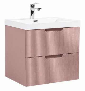 Badkamermeubel Set Thermis 60cm Roze Badmeubel, Verzenden, Nieuw