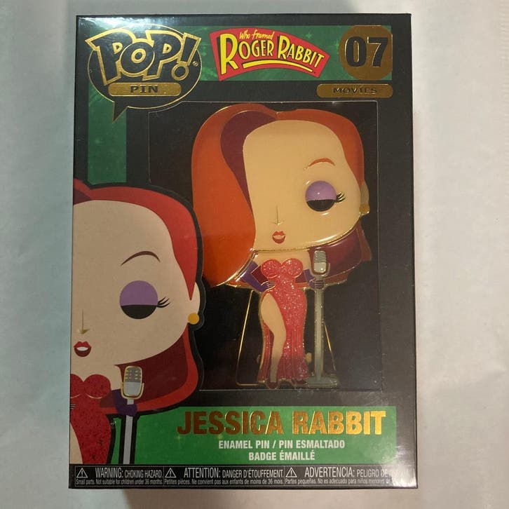 POP PIN WHO FRAMED ROGER RABBIT JESSICA RABBIT (TOYS), Verzamelen, Film en Tv, Gebruikt
