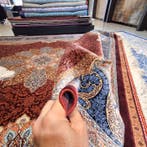Luxe Premium Zijde Tabriz Tapijt - Bourgondisch Rood -