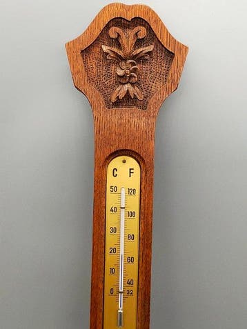 Armand Pien Barometer Thermometer Wandbarometer aus Holz -, Antiek en Kunst
