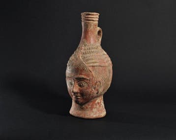 Oud-Romeins Keramiek Jug of a Head met TL-test - 25.5 cm