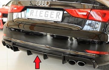 Diffuser | geschikt voor Audi | S3 2013-2016 4d sedan / S3 2, Verzenden