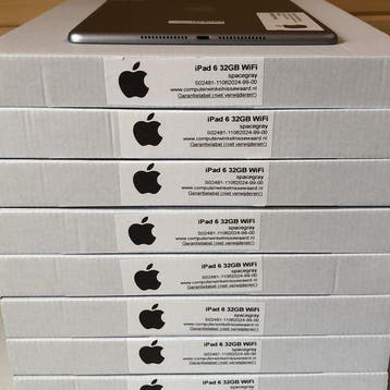 Voordeelbundel (10+prijs) Apple iPad 6 (model 2018) zwart, Ophalen of Verzenden, Nieuw