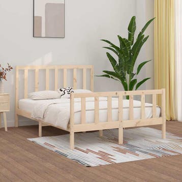 vidaXL Bedframe massief hout 160x200 cm, Verzenden