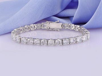 Armband - 14 karaat Witgoud - 24.58ct. tw. Diamant, Nieuw