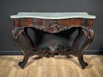 Console - Bois, Marbre - Console Luigi Filippo - Hauteur :, Antiek en Kunst
