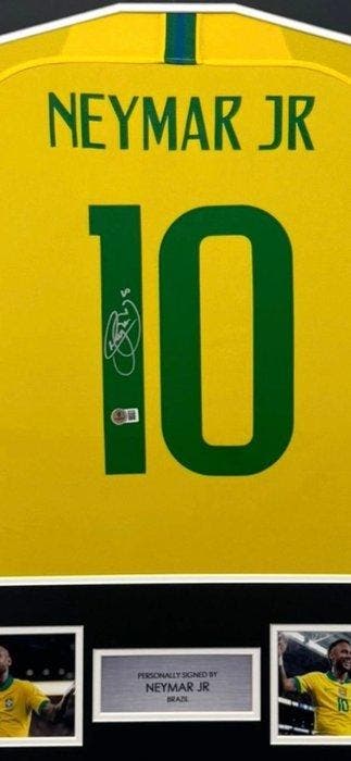 Brazil - Signed by Neymar Jr. - T-shirt, Nieuw
