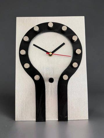 Wandklok - Juwelier Hörl Prototype - Mid-century modern, Antiek en Kunst