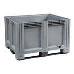 Palletbox kunststof 120x100x76cm gesloten 3-sledes nieuw, Ophalen of Verzenden